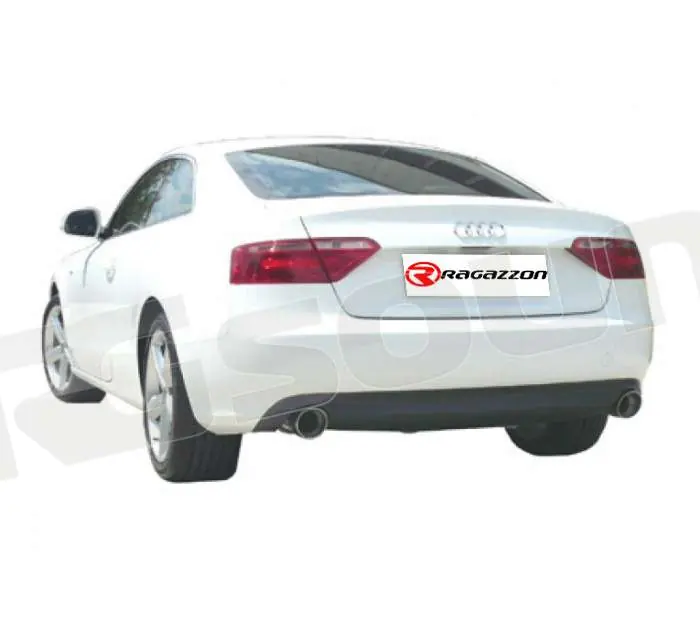 Ragazzon 50.0224.61 Posteriore inox sdoppiato Audi A5 Coup? 1.8TFSI (