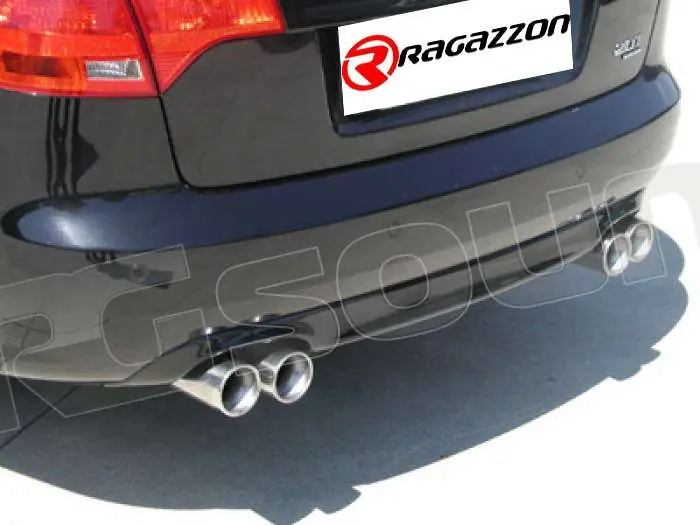 Ragazzon 50.0140.26 Posteriore inox sdoppiato Audi A4 2.0TFSI Quattro