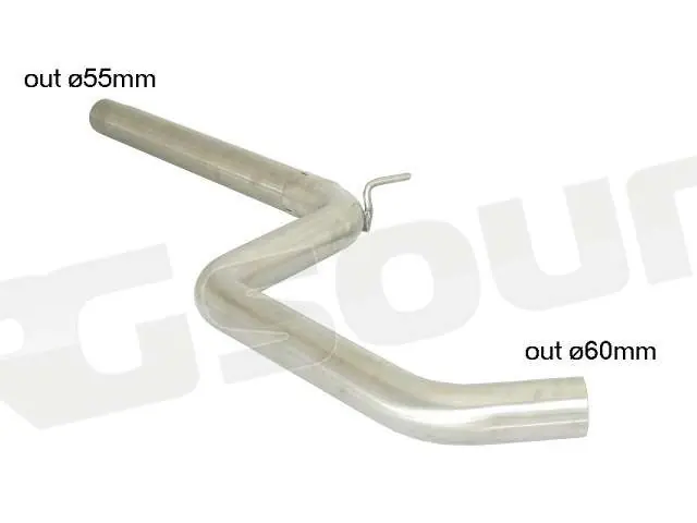 Ragazzon 50.0489.80 Tubo centrale senza silenziatore inox per Audi M