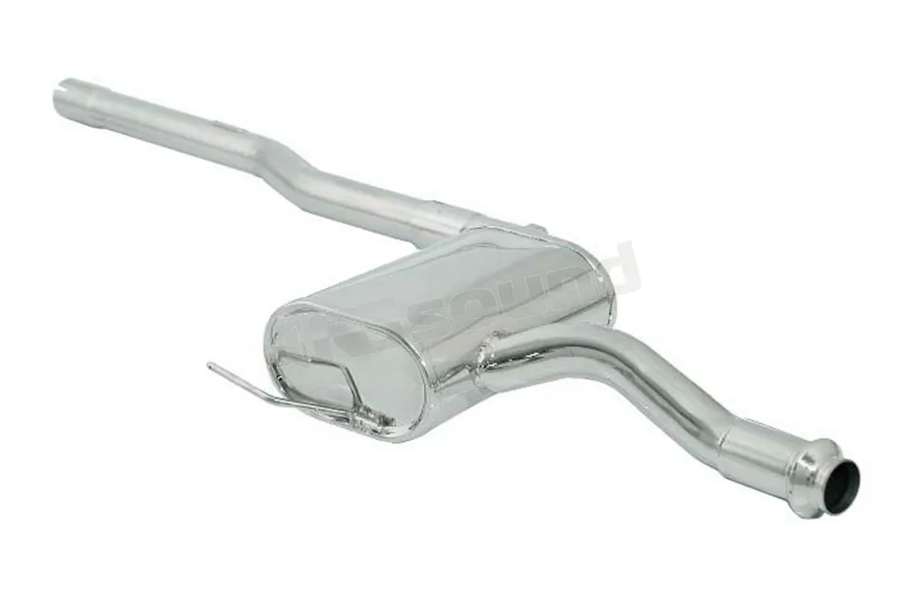 Ragazzon 50.0005.80 Centrale inox con un solo silenziatore per Alfa Ro
