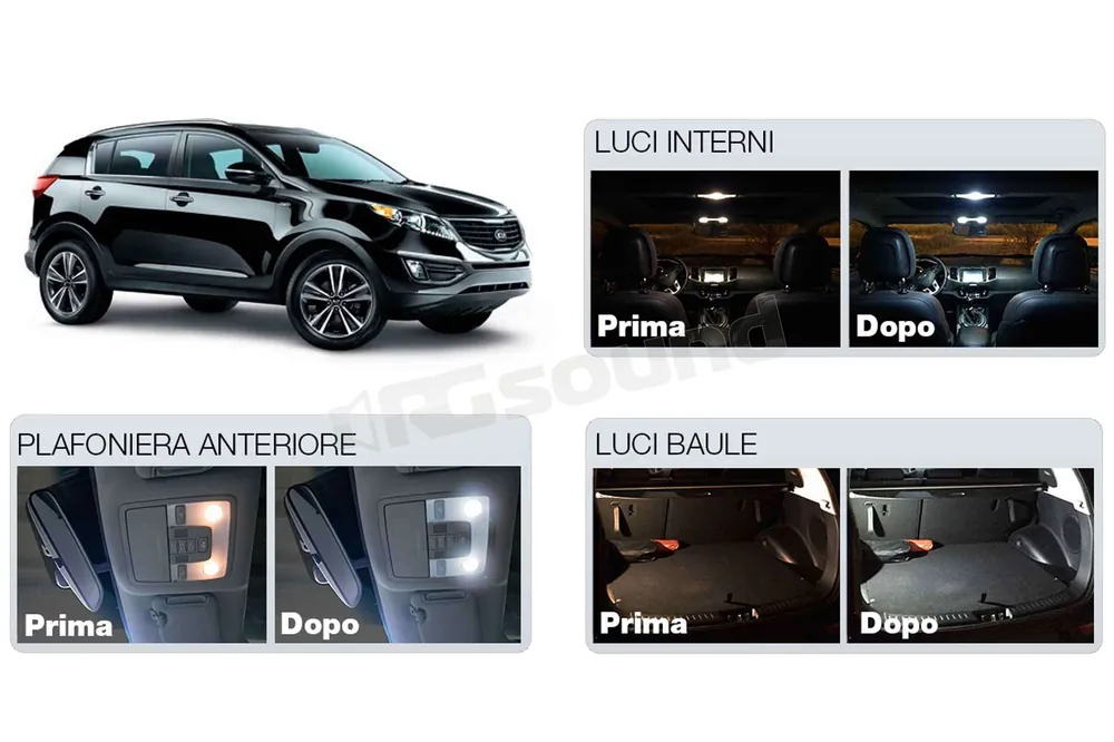 Simoni Racing SPORT-LES kit luci completo Kia Sportage - Eco Led Serie