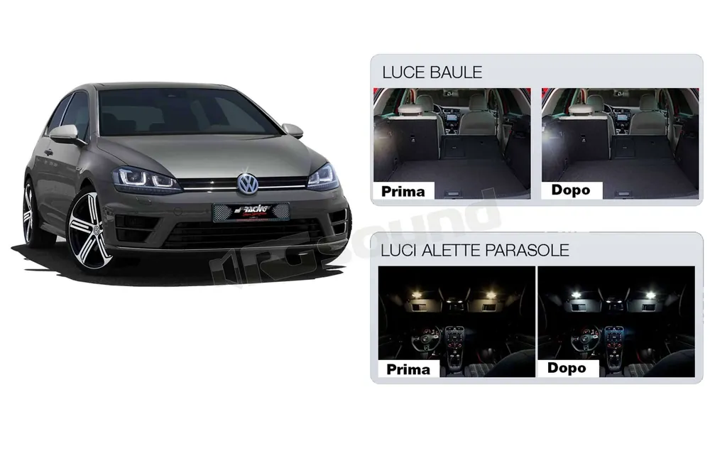 Simoni Racing GOLF7-INT kit luci interne VW Golf VII Illuminazione -