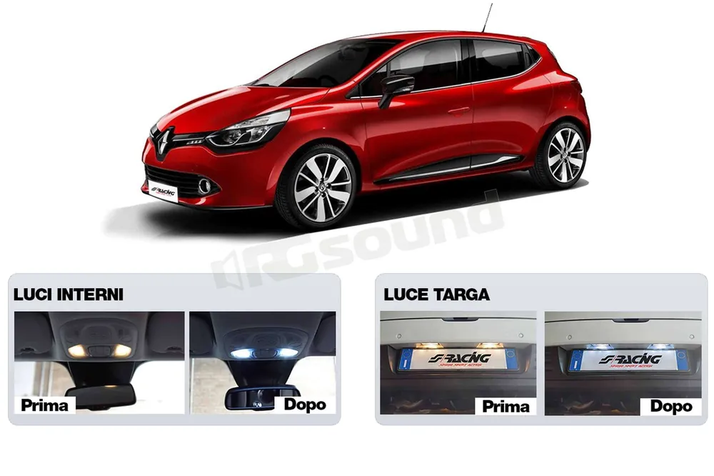 Simoni Racing CLIO-INT kit luci interne Renault Clio IV Illuminazion