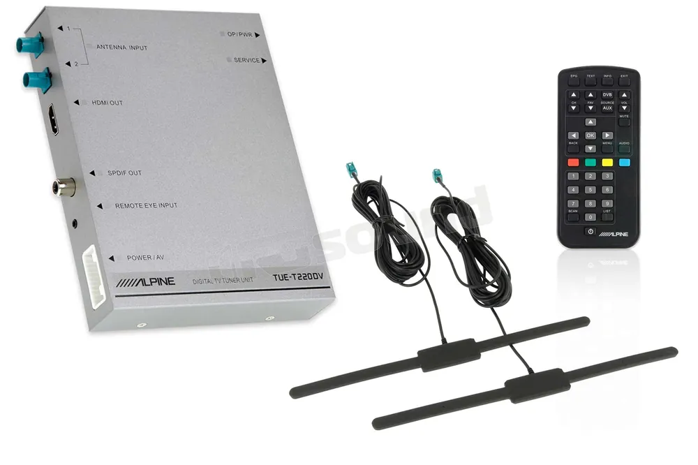 Alpine TUE-T220DV sintonizzatore digitale terrestre DVB-T2 con HDMI e