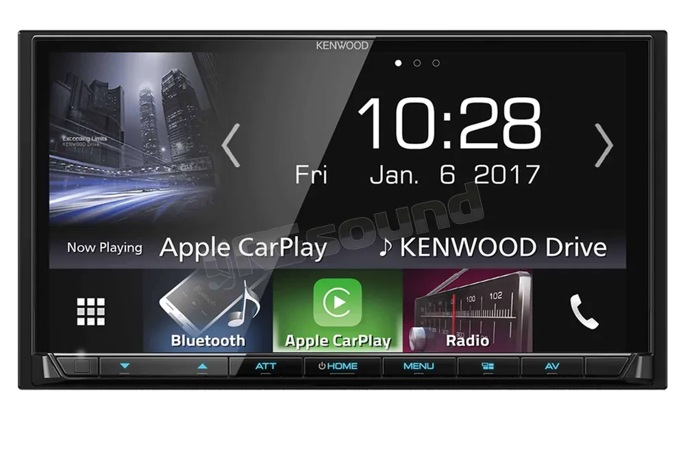 Kenwood DMX7017BTS monitor 7" con USB, Bluetooth, Apple Car Play e And