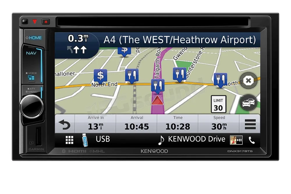 Kenwood DNX317BTS Monitor auto 1 e 2 Din Car multimedia - Monitor a