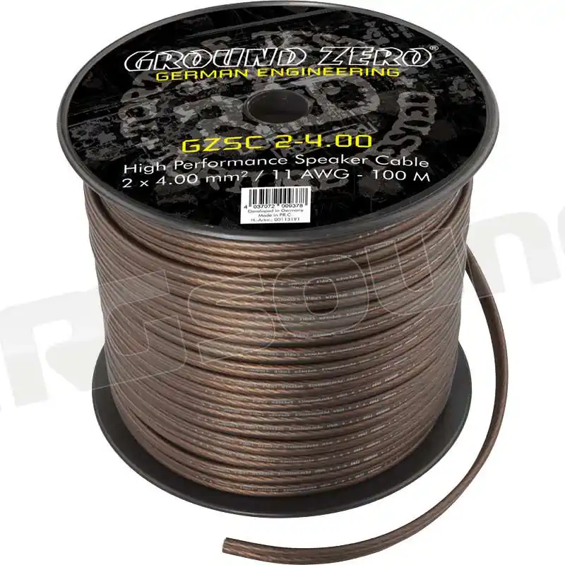 Ground Zero GZSC 2-4.00 cavo 2x 4mm² / 11 AWG per altoparlanti - bobi