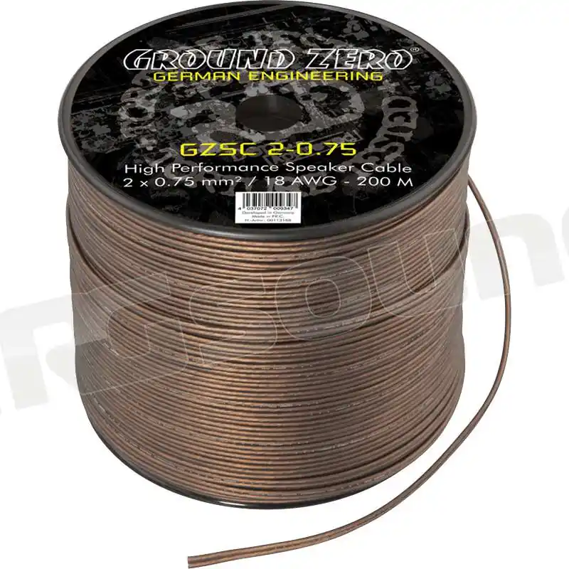 Ground Zero GZSC 2-0.75 cavo 2x 0,75mm² / 18 AWG per altoparlanti - b