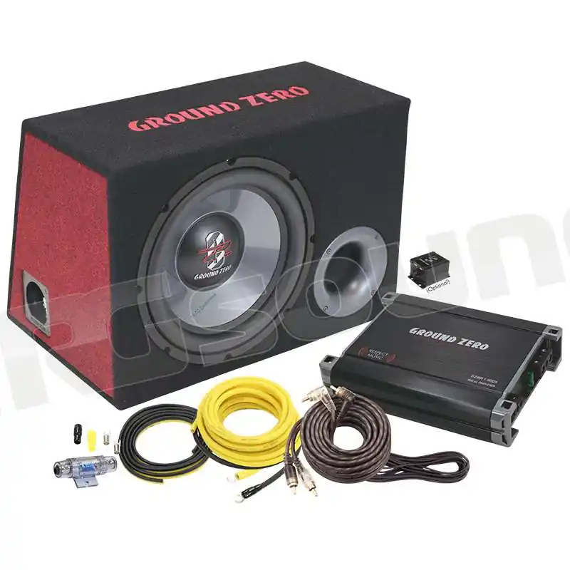 Ground Zero GZ BASS KIT 12.300X-II Incl. Cable Subwoofer - Subwoofe