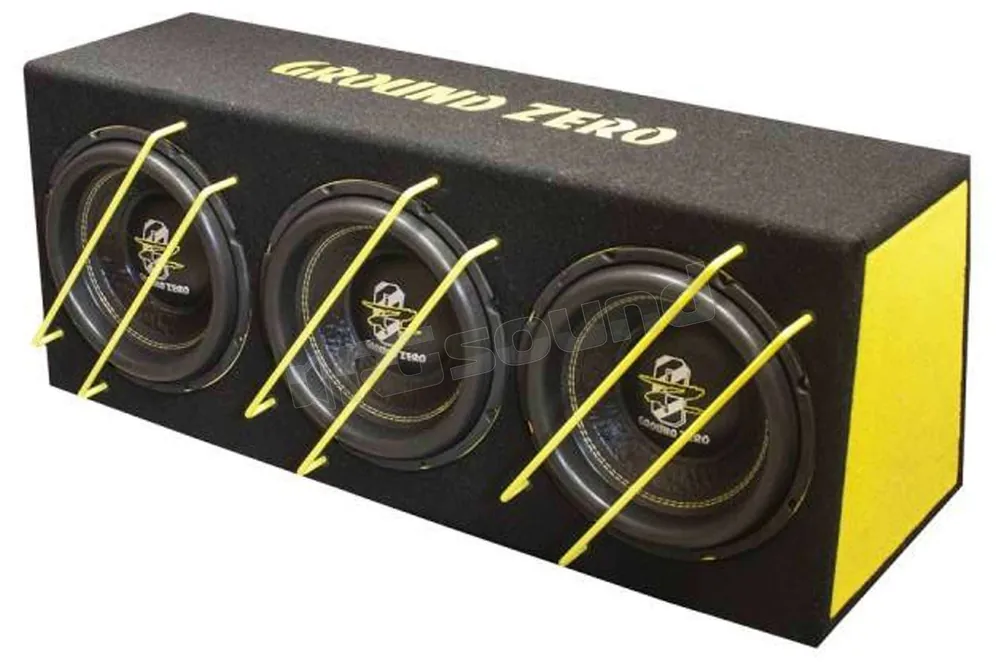 Ground Zero GZIB 3.2500SPL triplo sub 25cm in cassa chiusa Subwoofer