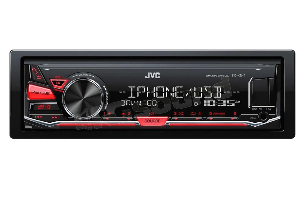 JVC KD-X241 Autoradio 1 din e 2 din Car stereo - Autoradio 1 e 2 Di