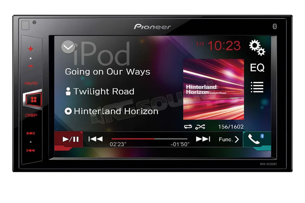Pioneer MVH-AV290BT monitor con USB e Bluetooth Monitor auto 1 e 2 D