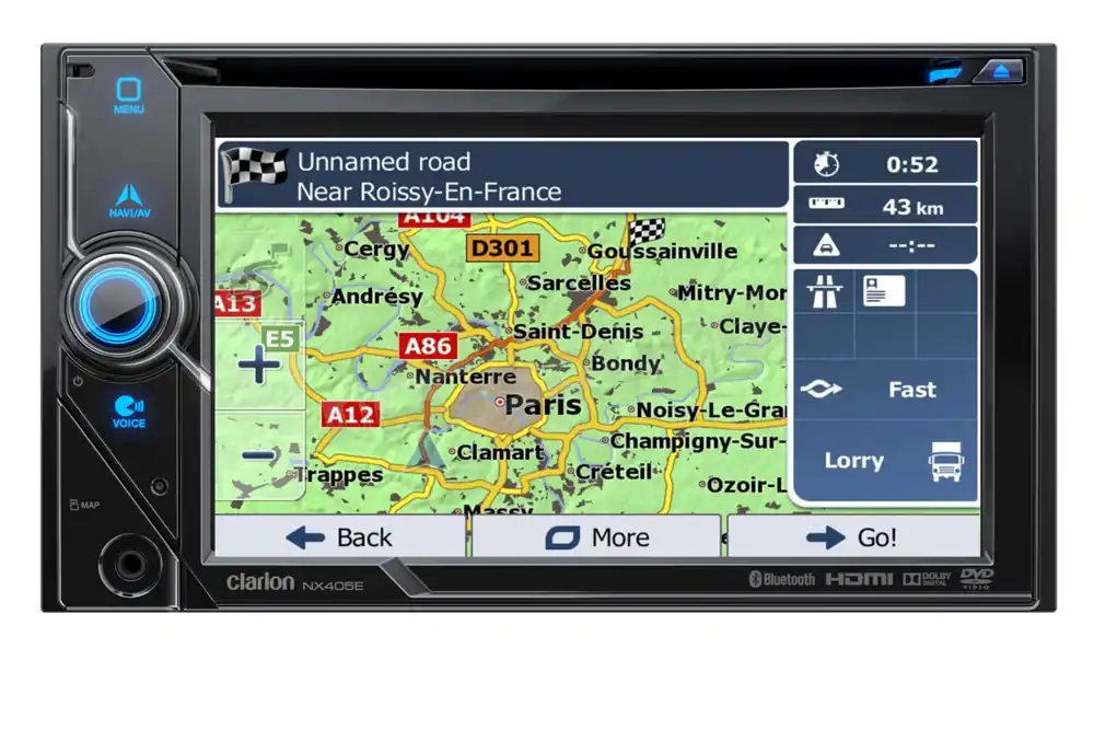 Clarion NX405EC navigazione per truck, camper e caravan Monitor auto
