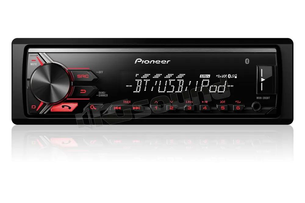 Pioneer MVH-390BT Autoradio 1 din e 2 din Car stereo - Autoradio 1