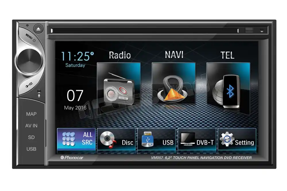 Phonocar VM057 Monitor auto 1 e 2 Din Car multimedia - Monitor auto