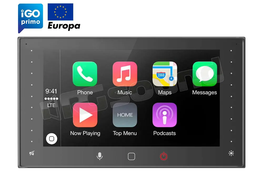 Phonocar VM009E Apple CarPlay e Android Link + mappa Europa Monitor