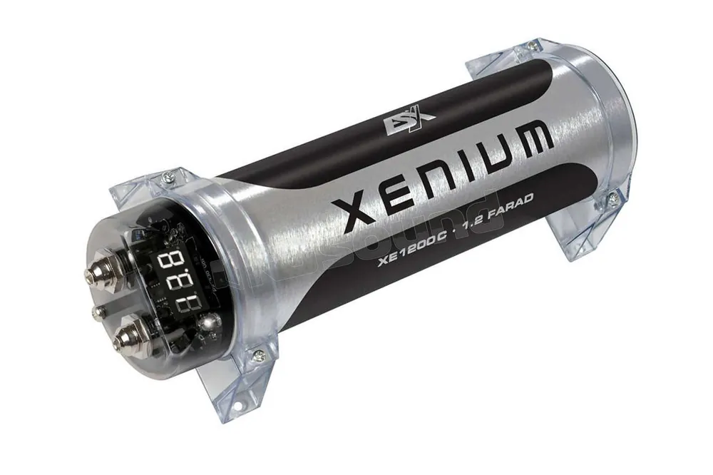 ESX XE1200C 1.2 Farad Cablaggi e accessori - Condensatori per alimen