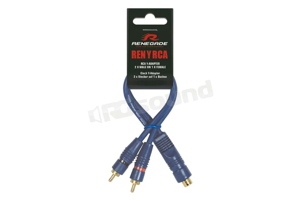 Renegade RENYRCA adattatore Y RCA 1 femmina - 2 maschi Cablaggi e ac