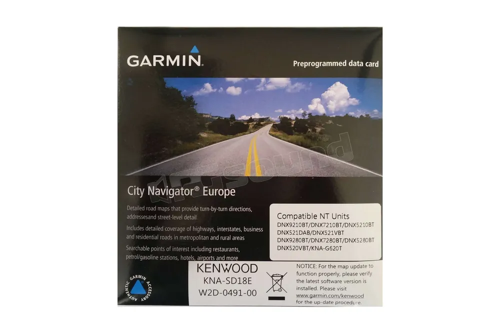 Kenwood KNA-SD18E Navigatori GPS - Mappe di navigazione