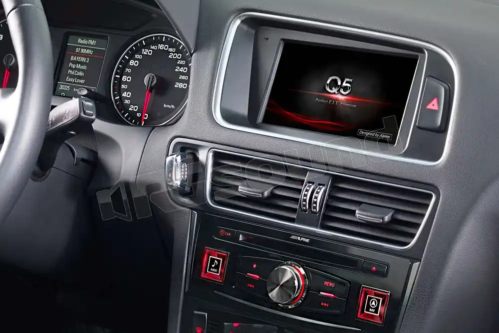 Alpine X701D-Q5 monitor navigatore e kit installazione per Audi Q5 e S