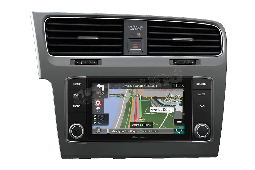 Pioneer AVIC-EVO1-G71-BBF monitor con navigazione per VW GOLF 7 - fini
