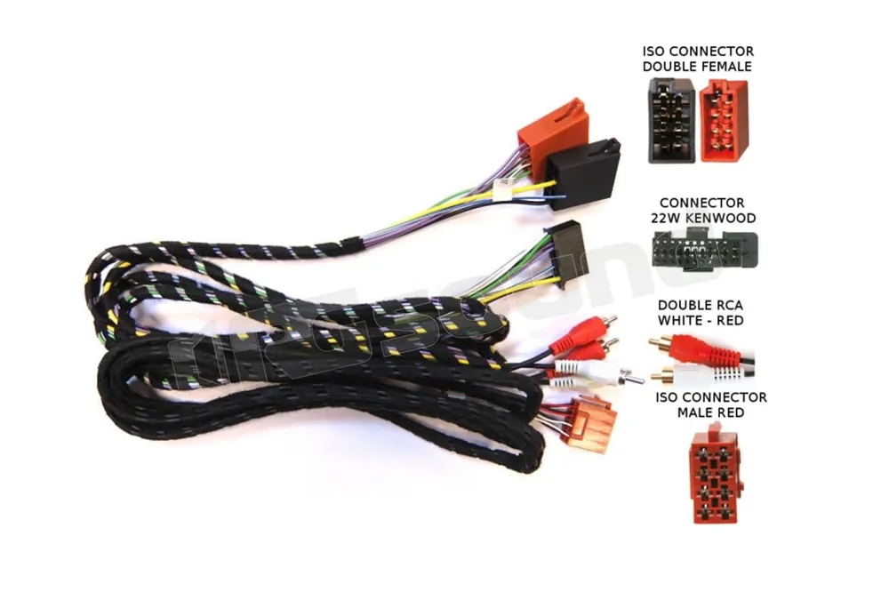 Kenwood CAW-C2664 cablaggio per KAC-M1804 con gruppo FCA Amplificato