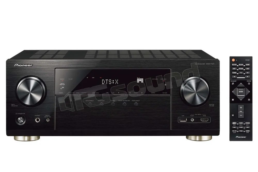 Pioneer VSX-1131-B Ricevitore home theatre con finitura nera Diffuso