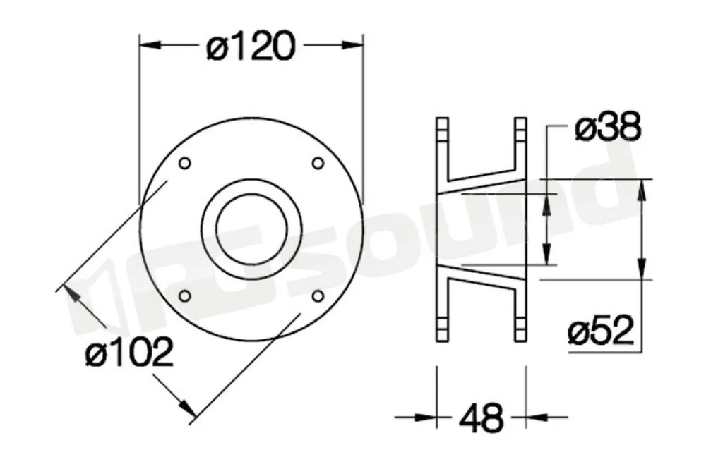 Ciare YBR707 adattatore per trombe - driver a compressione Accessori