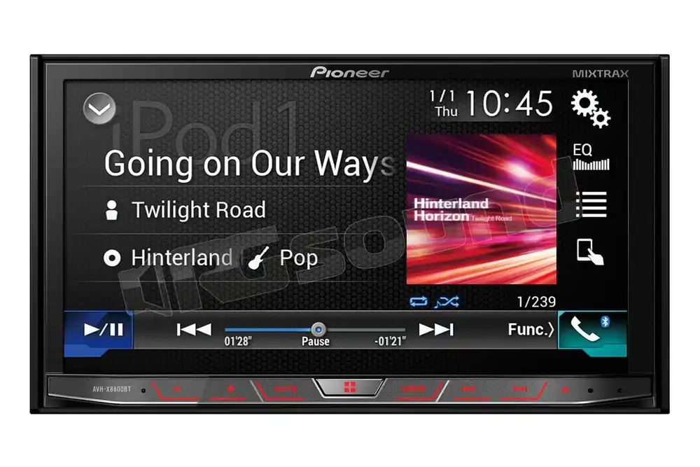 Pioneer AVH-X8800BT monitor 7‘‘ CD/DVD, USB, Bluetooth, Apple CarPlay,