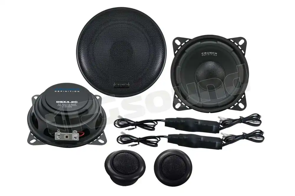 Crunch DSX4.2C kit a due vie 10cm ultra-piatto Sistemi altoparlanti