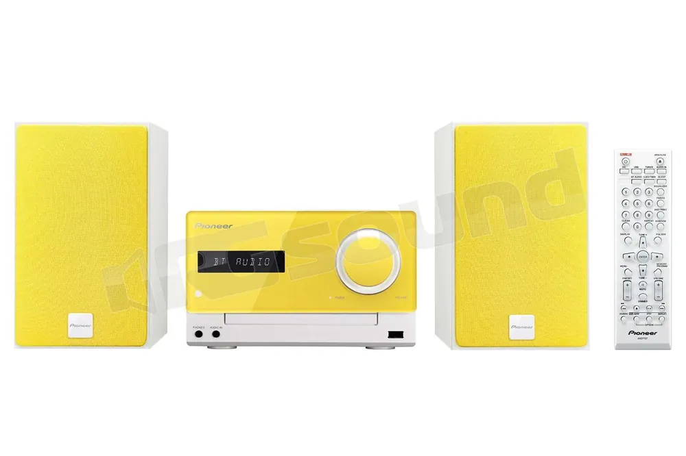 Pioneer X-CM35-Y micro sistema Hi-Fi con CD, Bluetooth - colore giallo