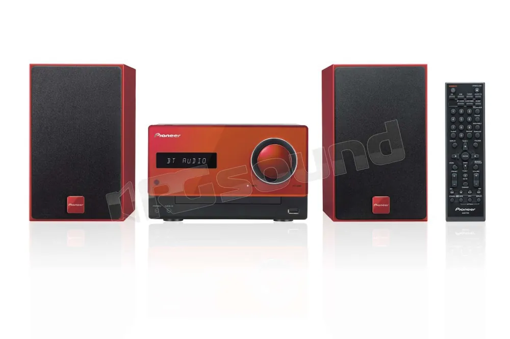 Pioneer X-CM35-R Sistema Hi-Fi con CD, Bluetooth Rosso Diffusori Hom