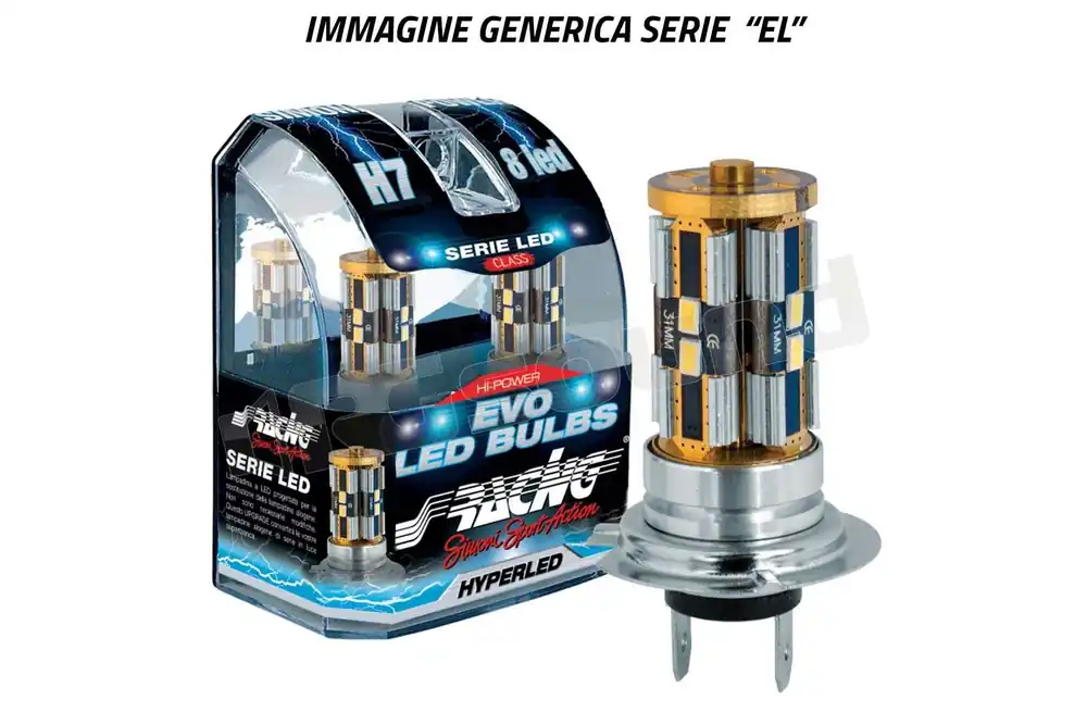 Simoni Racing EL8 lampadine H8 - 12V - 8 led Illuminazione - Lampadi