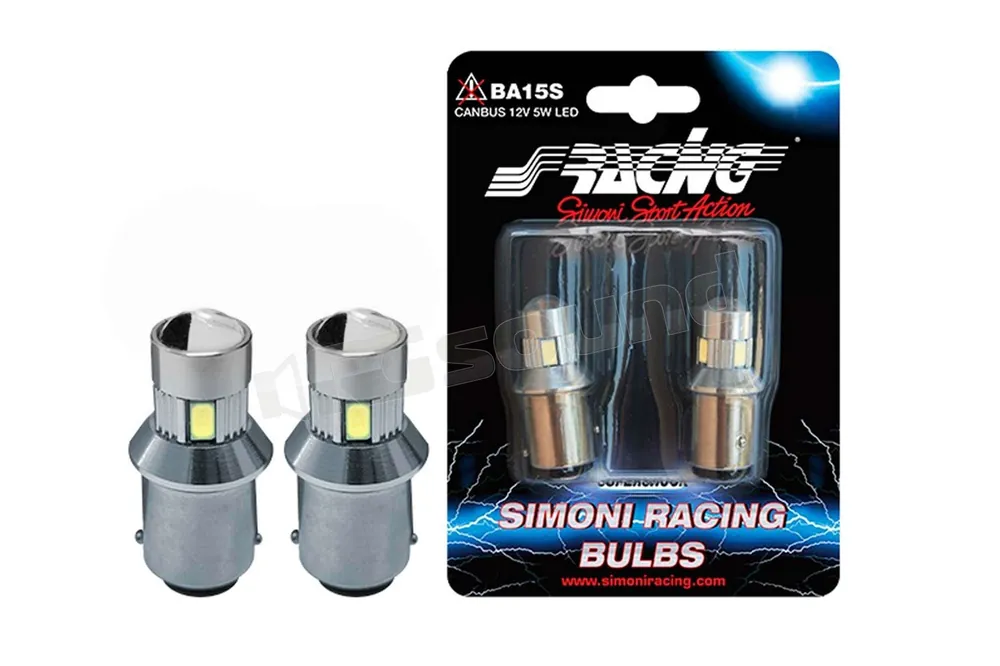 Simoni Racing CNPS/W 6 led ad alta potenza - attacco Ba15s Illuminaz