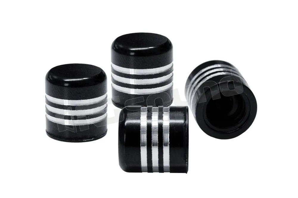 Simoni Racing CAPS/L cappucci valvola neri e inserti cromati Esterni