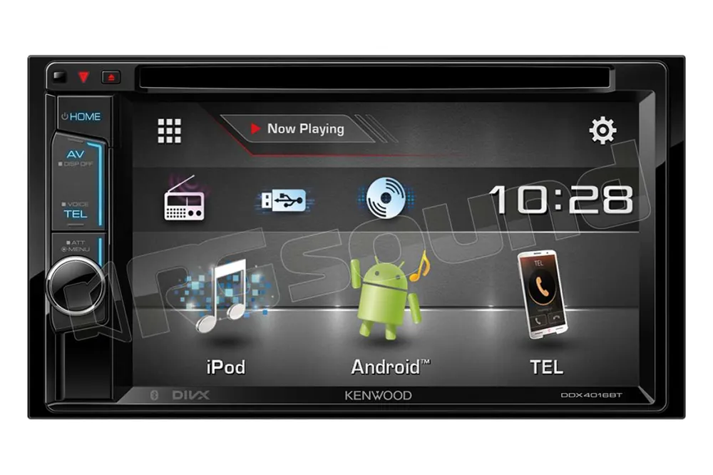 Kenwood DDX4016BT monitor 6.2‘‘ DVD/CD, USB, Bluetooth, Made for iPod