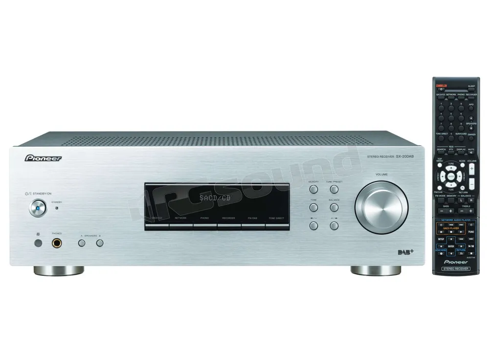 Pioneer SX-20DAB-S Sintonizzatore DAB 100W + 100W - Colore argento D