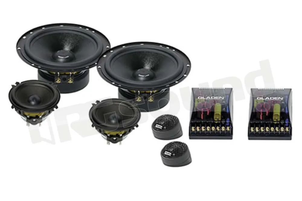Gladen ZERO 165.3 kit tre vie 165mm linea ZERO Sistemi altoparlanti