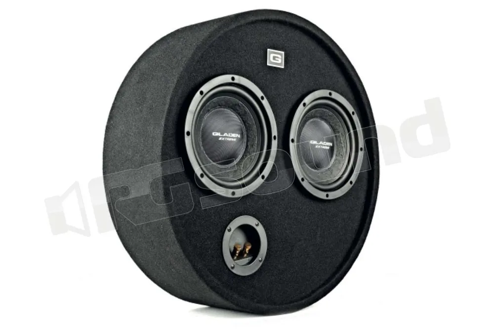Gladen RS 08 RB DUAL doppio sub 20cm in box Subwoofer - Subwoofer in