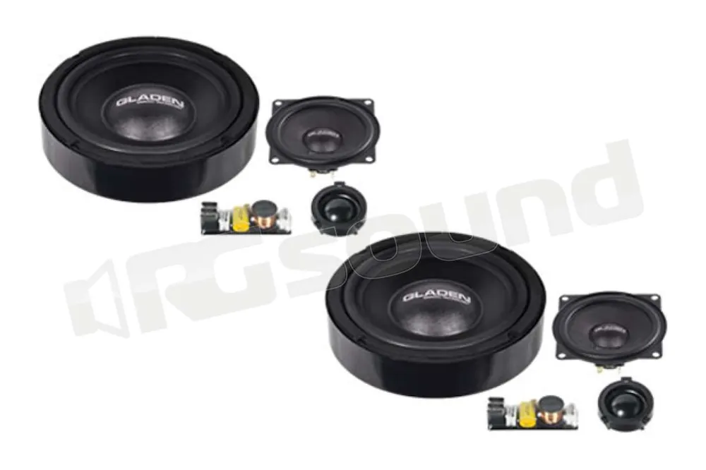 Gladen ONE 200 Golf 5 EXTREME impedenza 2 Ohm Sistemi altoparlanti -
