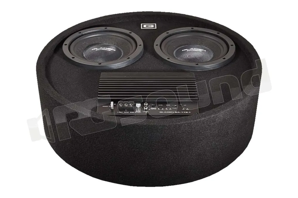 Gladen RS 08 RB DUAL ACTIVE Doppio sub amplificato in box chiuso Sub