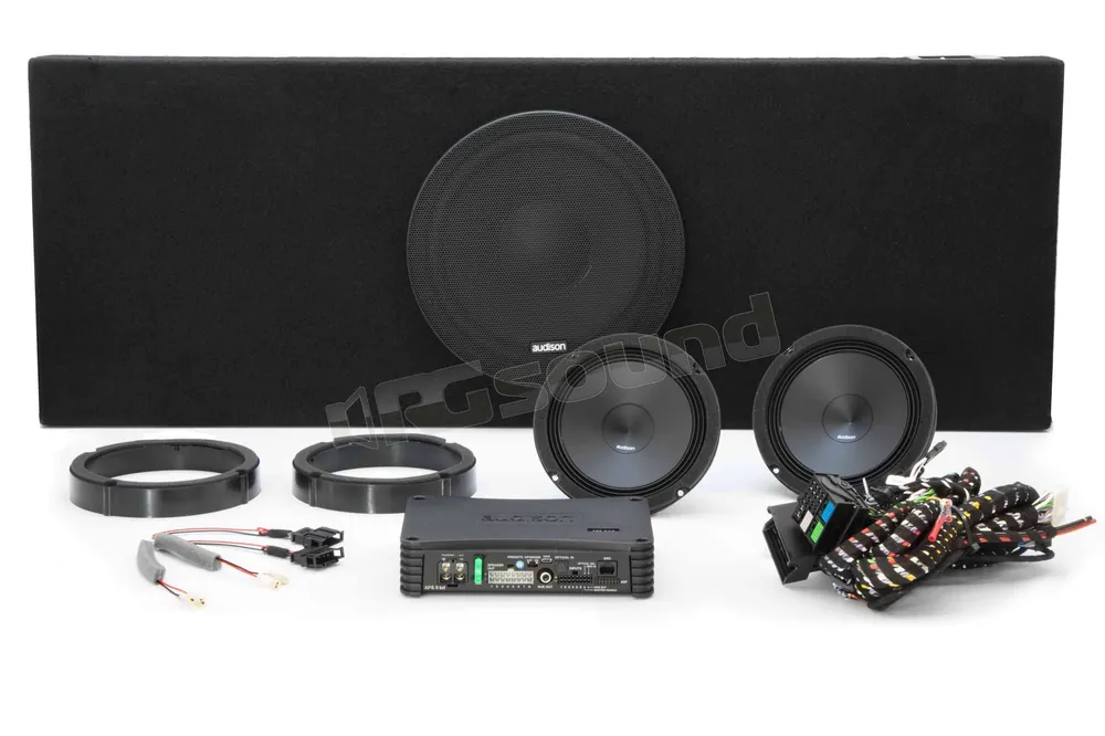 Audison APSP G7 sistema a 2 vie con amplificatore AP8.9 e sub APBX G7