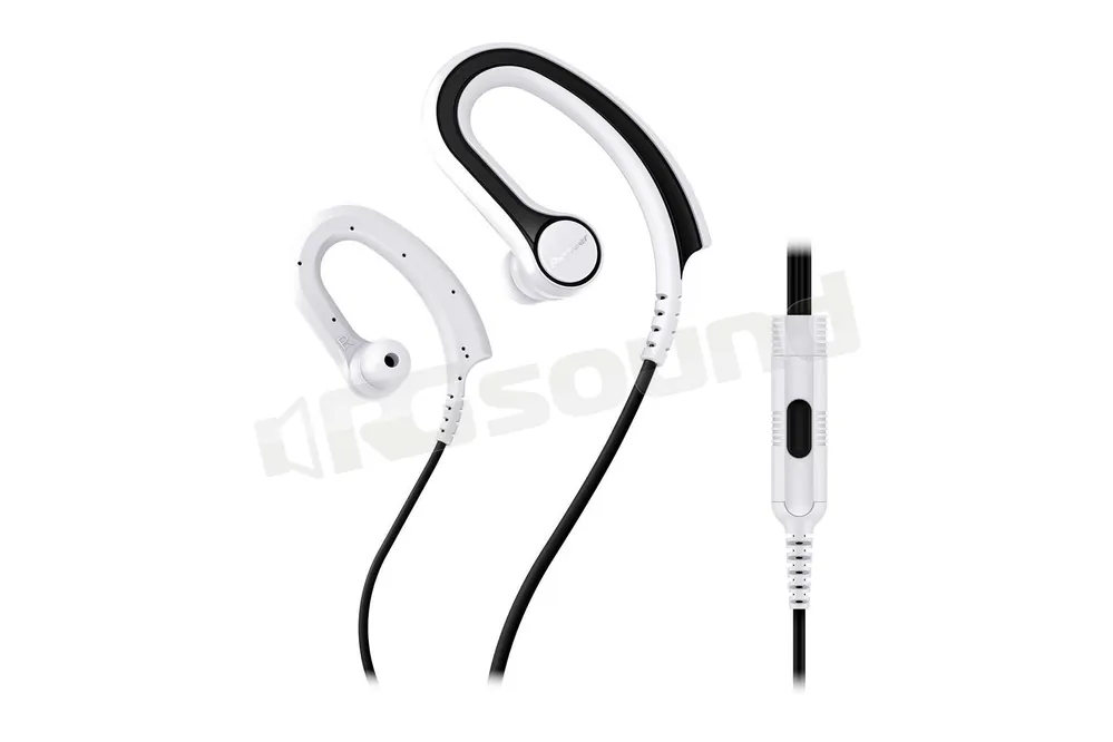 Pioneer SE-E711T-W cuffie bianche a clip per lo sport Cuffie auricol