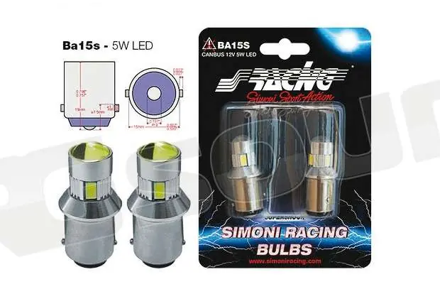 Simoni Racing CNSP/O BA15S indicatori LED ambra Illuminazione - Lamp