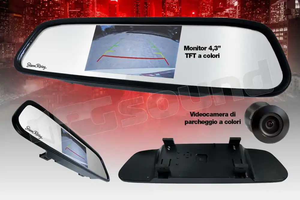 Simoni Racing SPS/8 kit retrocamera da specchietto retrovisore Siste