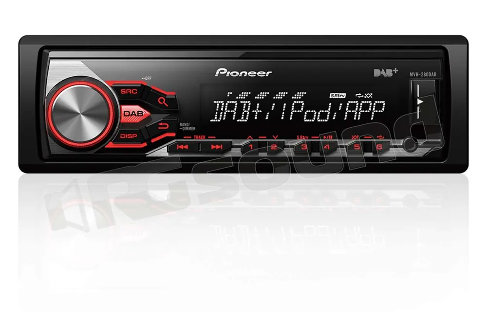 Pioneer MVH-280DAB Autoradio 1 din e 2 din Car stereo - Autoradio 1