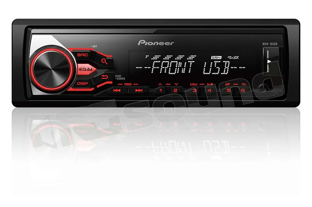 Pioneer MVH-180UB mechaless - USB, Aux, compatibile Android Autoradi