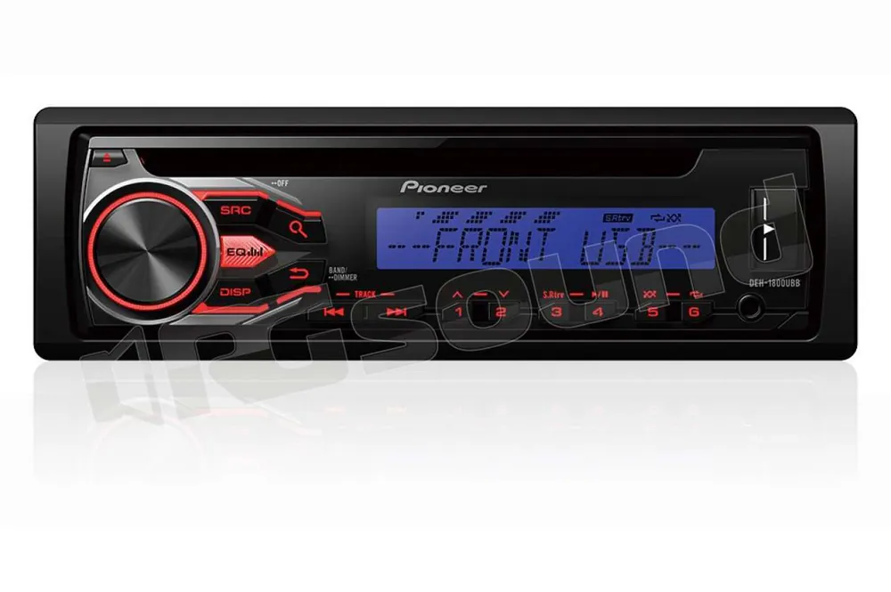 Pioneer DEH-1800UBB RDS - CD - USB - Aux-In - illuminazione rossa Au