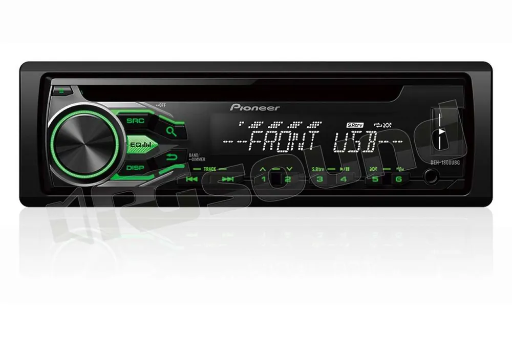 Pioneer DEH-1800UBG RDS - CD - USB - Aux-In - illuminazione verde Au