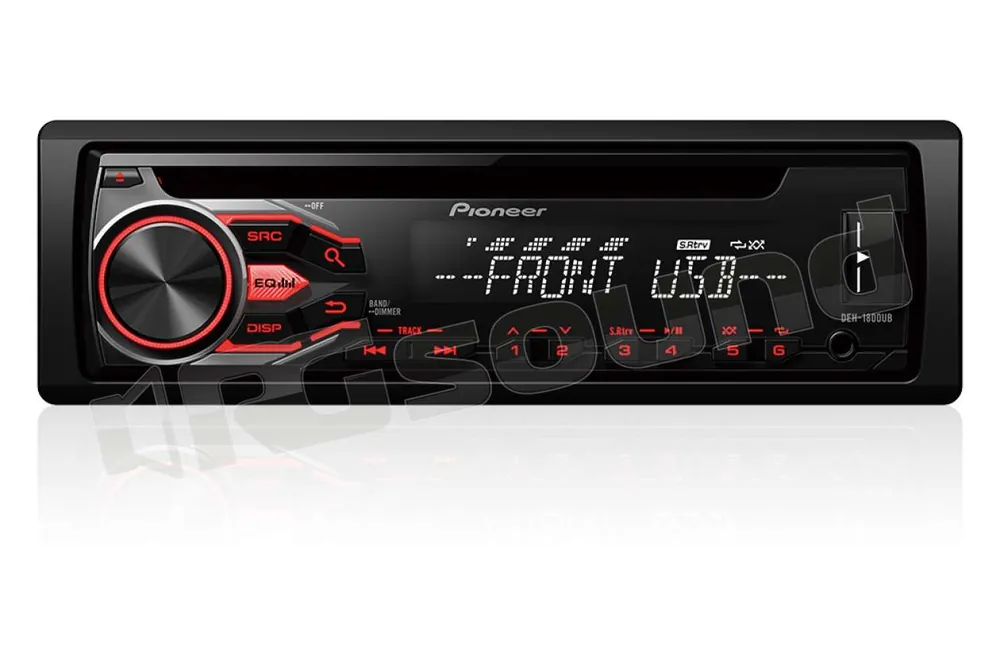 Pioneer DEH-1800UB RDS - CD - USB - Aux-In - illuminazione rossa Aut